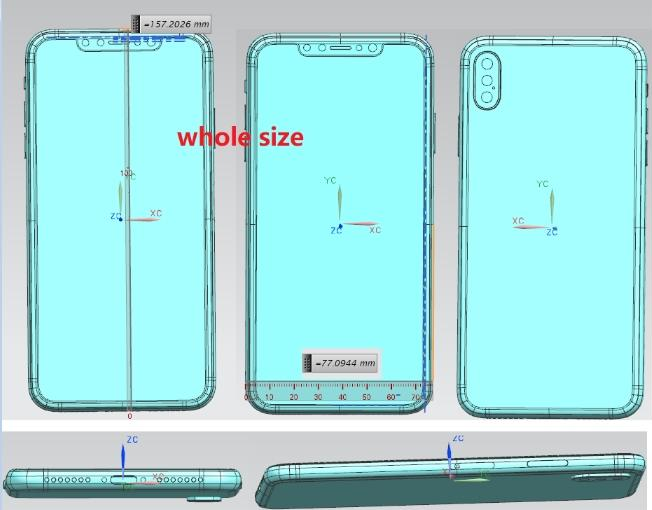 صور iPhone X Plus توضح أبعاده وكيف سيكون شكله من جميع الزوايا