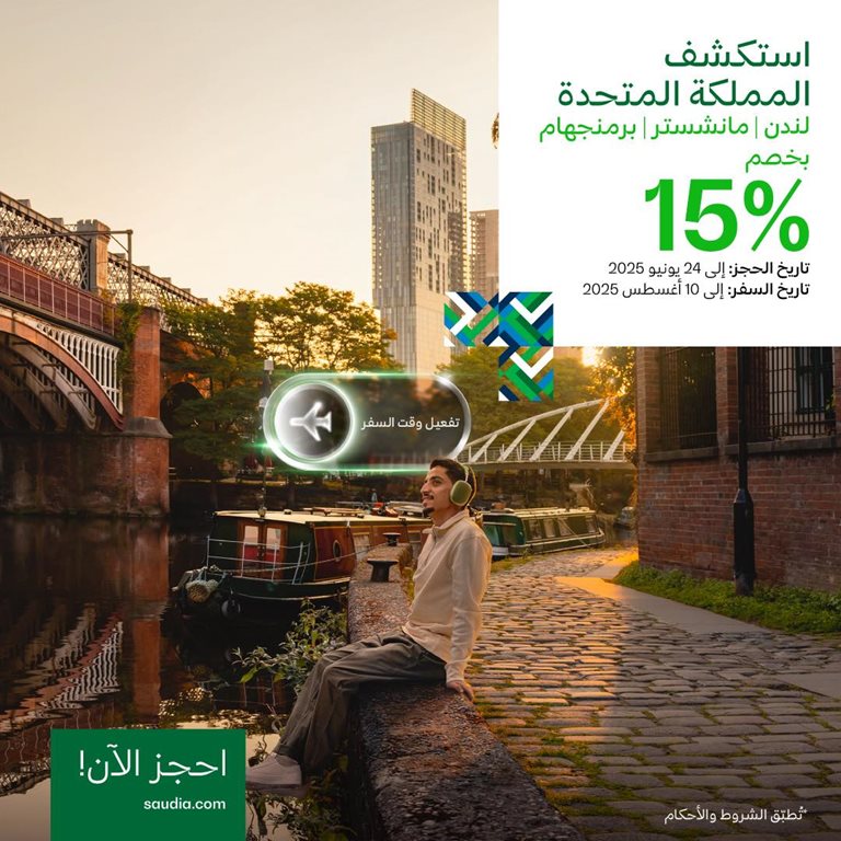 عروض الخطوط السعودية للرحلات الدولية اليوم