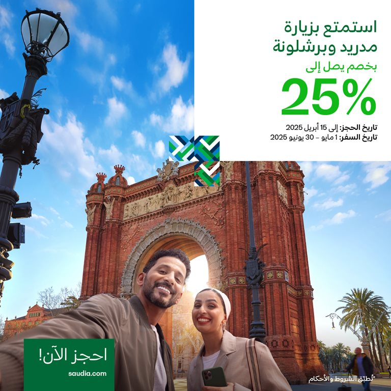 عروض الخطوط السعودية للرحلات الدولية اليوم
