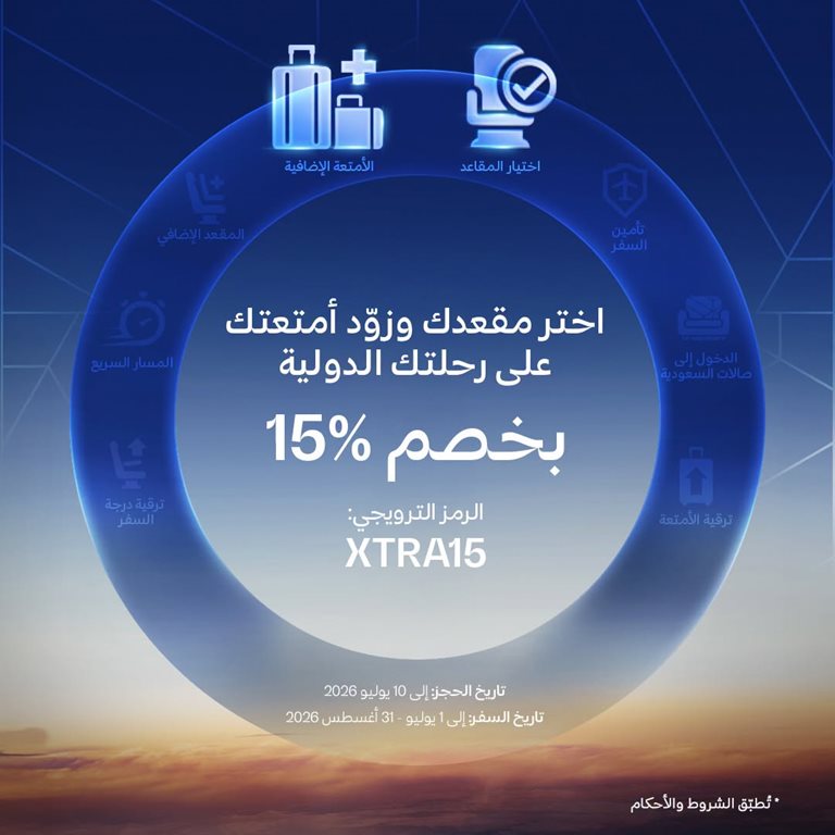 عروض الخطوط السعودية للرحلات الدولية اليوم
