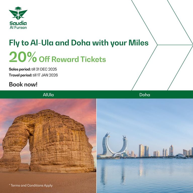 عروض الخطوط السعودية للرحلات الدولية اليوم