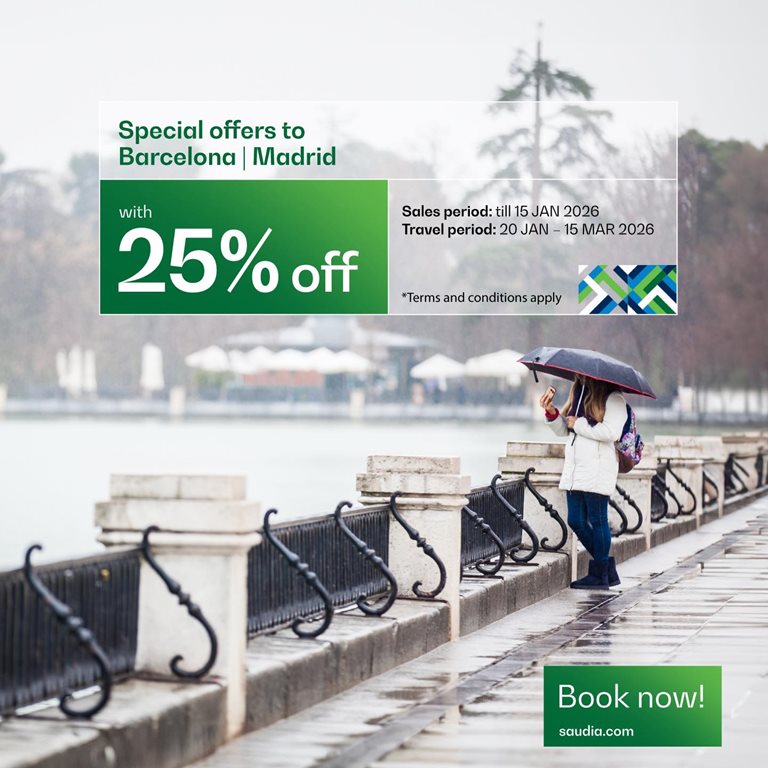 عروض الخطوط السعودية للرحلات الدولية اليوم